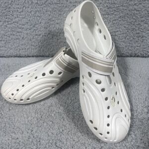 Women's Hounds Ultralite White Clogs Size 9/10 Plastic Garden Casual